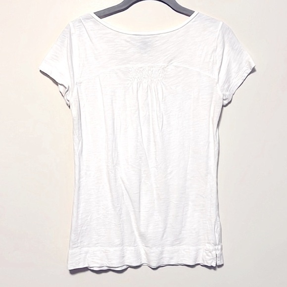 Eddie Bauer top White short sleeve tee shirt Blouse Size XS - Picture 2 of 3